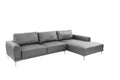 Left Facing Sofa, Right Facing Chaise Sectional Set Antique Grey Sleek Modern 2Pc Sectional W Pillows Antique Gray Faux Leather Primary Living Space Cushion Back Classic,Contemporary,Modern L Shaped Pine Metal 5 Seat