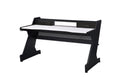 Black And White 2 Drawer Gaming Desk White Black Primary Living Space Wood Metal