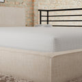 Snow Soft Circular Poly Knit With Heiq Cooling Water Resistant Mattress Protector Cal King White Cotton California King