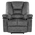 Power Lift Recliner Chair Sofa For Elderly With Massage Grey Velvet Power Remote Metal Primary Living Space Soft Cushion Back Heavy Duty American Design,American Traditional,Classic Pillow Top Arms Foam Velvet