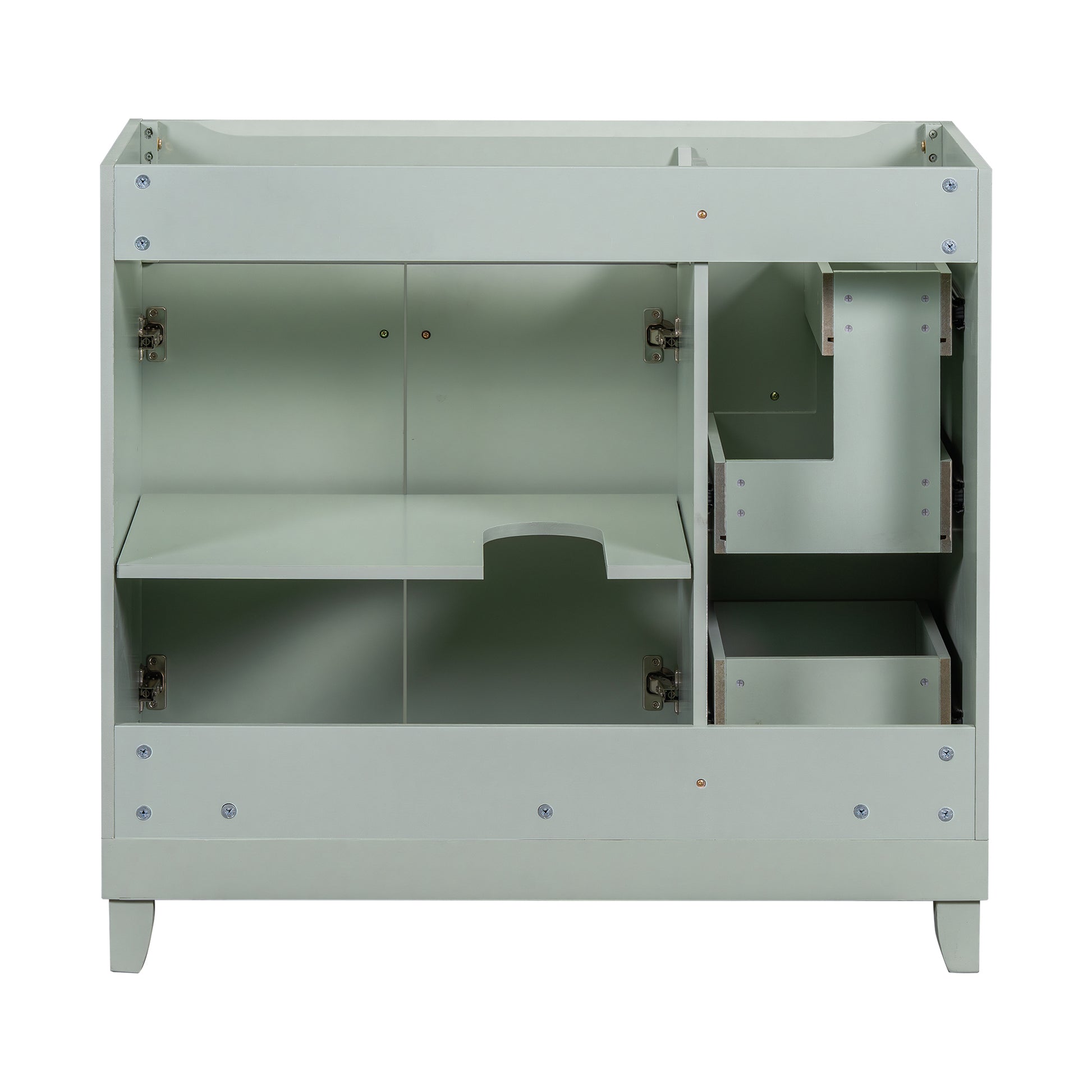 Cabinet Only 36" Green Bathroom Vanity Sink Not Included Green Bathroom Solid Wood Mdf