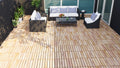 20 Pcs Interlocking Deck Tiles Striped Pattern, 12