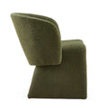 Modern Accent Chair Green Single Sofa Chair,Upholstered Side Chair Teddy Comfy Reading Chair For Dining Room Bedroom Living Room Reception Green 2Pc Green Primary Living Space Modern Set Of 2 Foam Teddy