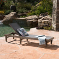 Summerland Chaise Lounge Dark Grey Mesh Dark Grey Mesh