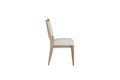 Oversized Side Dining Chair Set Of 2 Sand Solid Wood Mdf