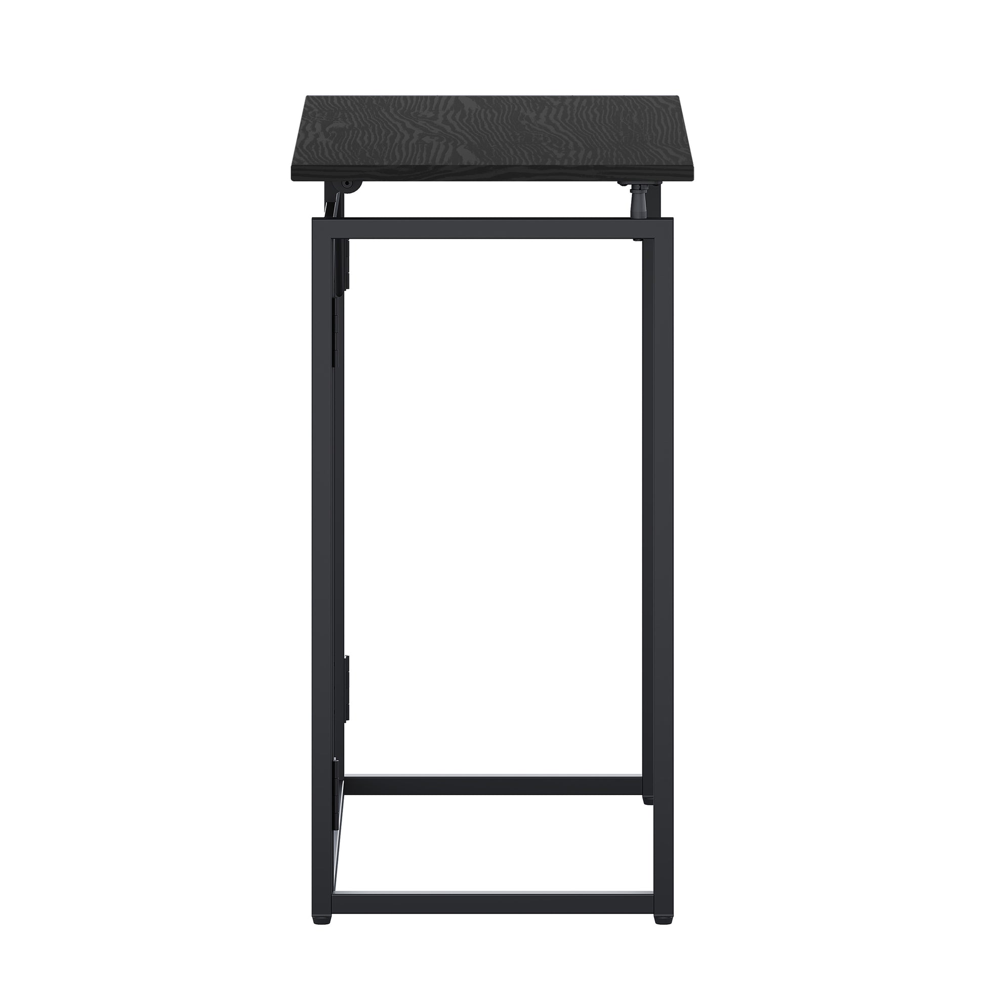 Techni Mobili 31.5 In. Folding Desk For Small Spaces, No Assembly Required, Black Black Office Modern Rectangular Rectangular Particle Board,Steel