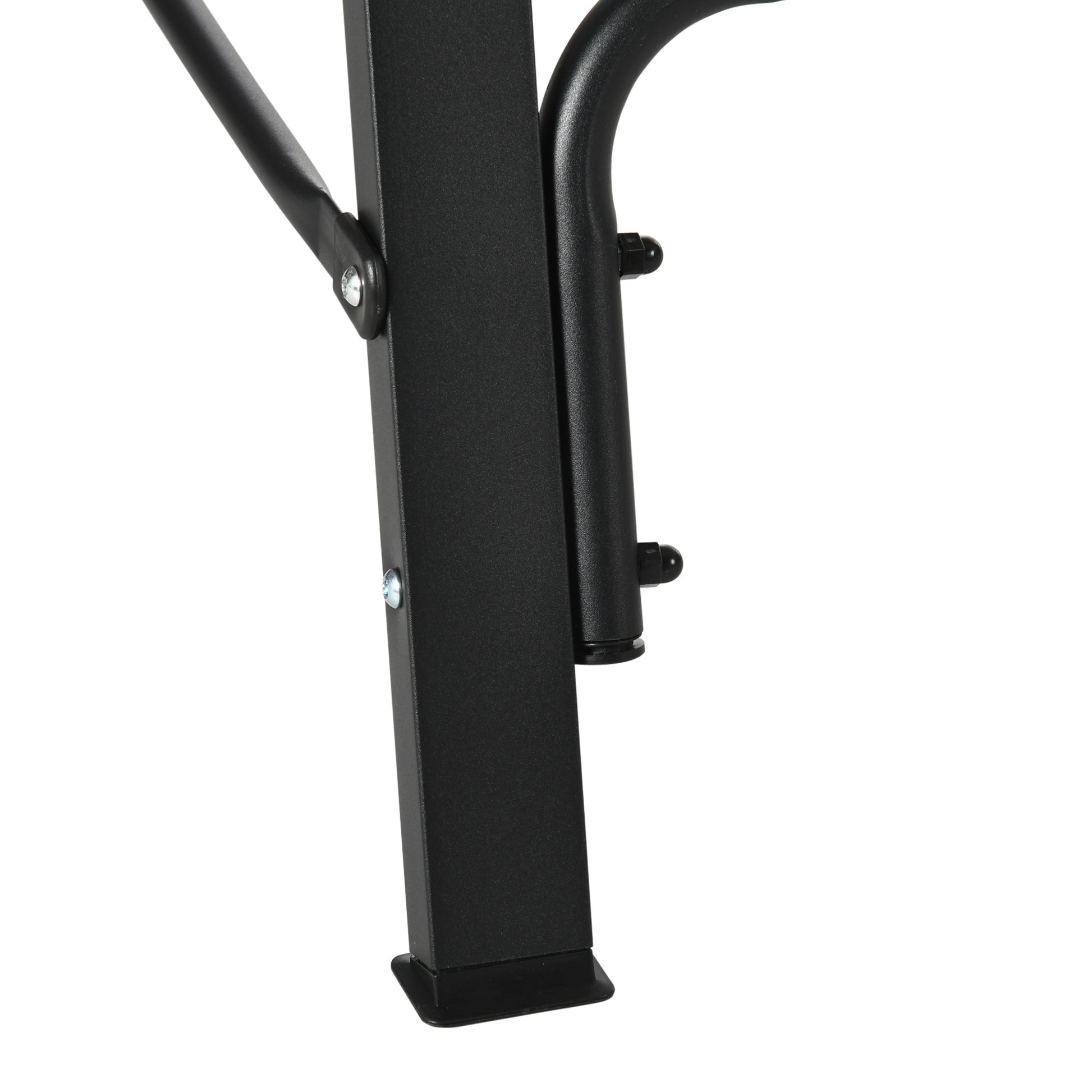 Outsunny Metal Porch Swing Stand, Heavy Duty Swing Frame, Hanging Chair Stand Only, 528 Lbs Weight Capacity, For Backyard, Patio, Lawn, Playground, Black Black Steel