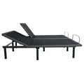 King Size Flex Head Quick Assembly Adjustable Bed Frame With Voice Activated Controls Black Metal Metal
