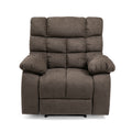 Massage Recliner Brown Polyester