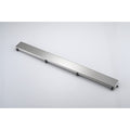 32 Inches Linear Shower Drain, Included Hair Strainer And Leveling Feet Brushed Nickel Stainless Steel