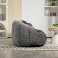 Coolmore Bean Bag Sofa Lazy Sofa Durable Comfort Lounger High Back Bean Bag Chair Couch For Adults And Kids, Indoor & Outdoor, Accent Floor Soft Lounge Chair Gray Chenille Gray Primary Living Space