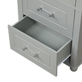 Tall Bathroom Storage Cabinet, Freestanding Storage Cabinet With Two Drawers And Adjustable Shelf, Mdf Board With Painted Finish, Grey Grey Mdf