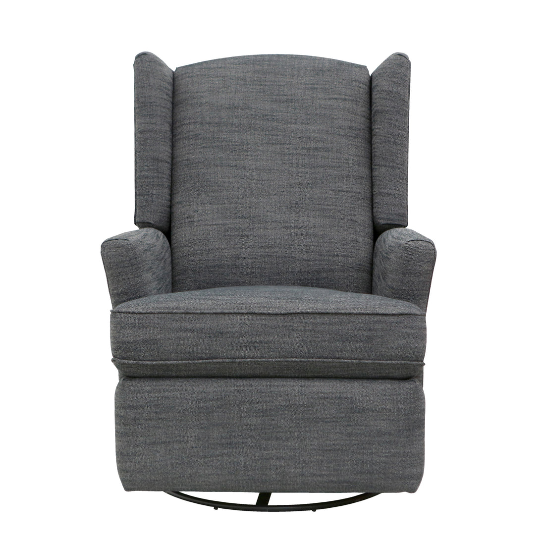 Hemingway Wingback Recliner In Dark Grey Dark Grey Fabric