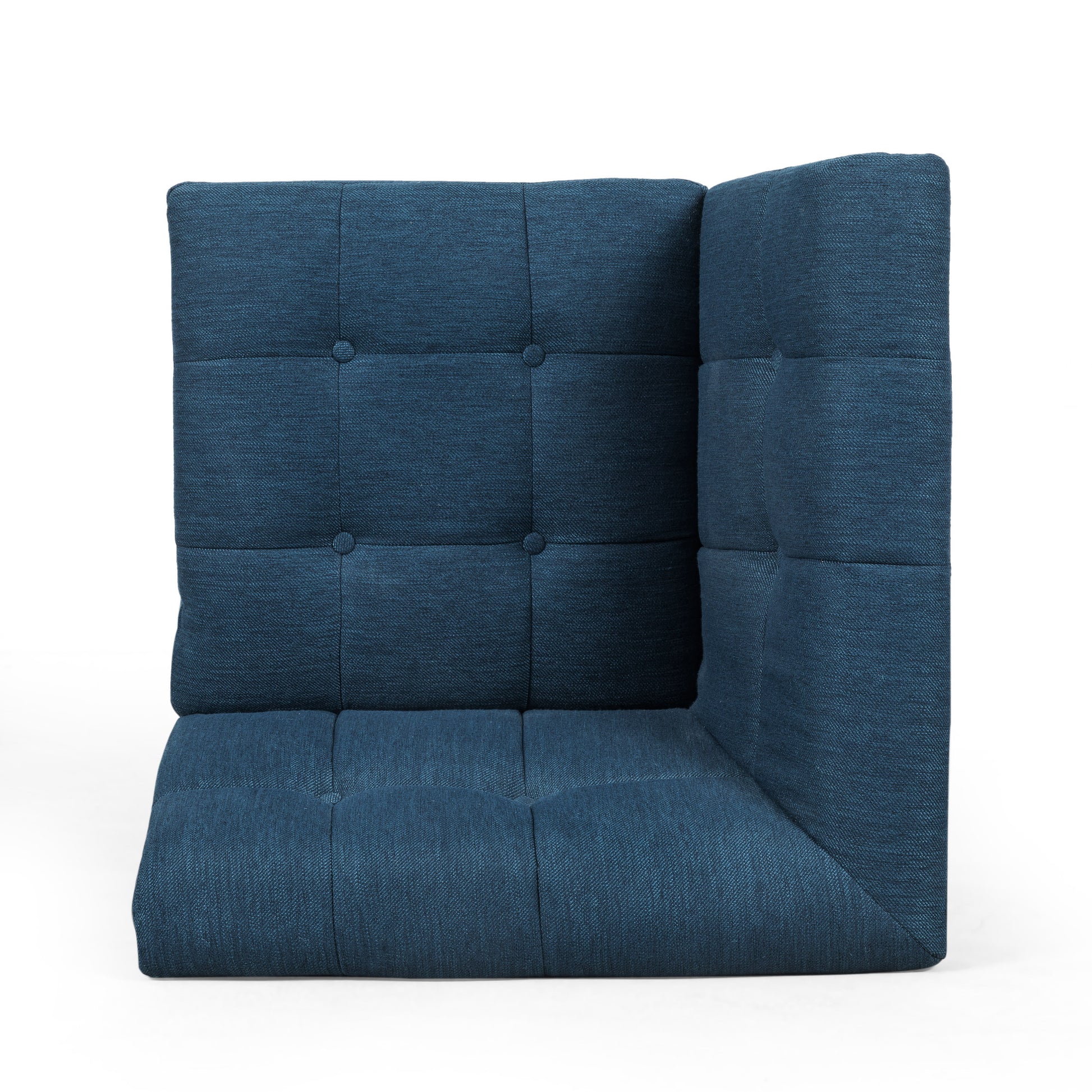 Sofa Navy Blue Fabric 6 Seat