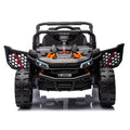 24V Kids Ride On Utv,Electric Toy For Kids W Parents Remote Control,Four Wheel Suspension,Low Start,Adjustable Speed,Multimedia Player,Early Education,Bluetooth,Rear Storage Space For Kids Aged 3 . Black 50 99 Lbs Polypropylene