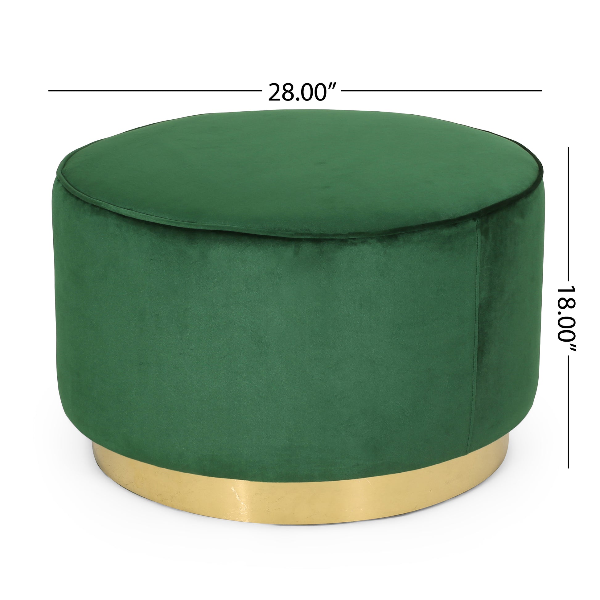 Swivel Ottoman Emerald Altay Velvet