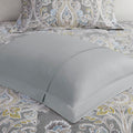 5 Piece Cotton Duvet Cover Set Grey King King Grey Cotton