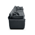 Warm And Cozy Sofa Set With Soft Cushions And Pillows, Home Theater Style Sofa Set Consisting Of A 3 Seater Sofa And Two Single Sofas Ingrey Corduroy Fabric Grey Corduroy 5 Seat