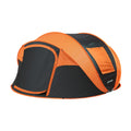 5 8 Person Black Orange Pop Up Camping Boat Tent White Rose Gold Polyethylene