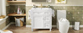 30'' Bathroom Vanity With Top Sink, Modern Bathroom Storage Cabinet With 2 Drawers And A Tip Out Drawer, Single Sink Bathroom Vanity Same As N710S130001K White Bathroom Modern Solid Wood Mdf Resin