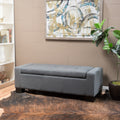 Guernsey Ottoman Charcoal Fabric