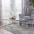 Rectangle Coffee Table Clear Glass