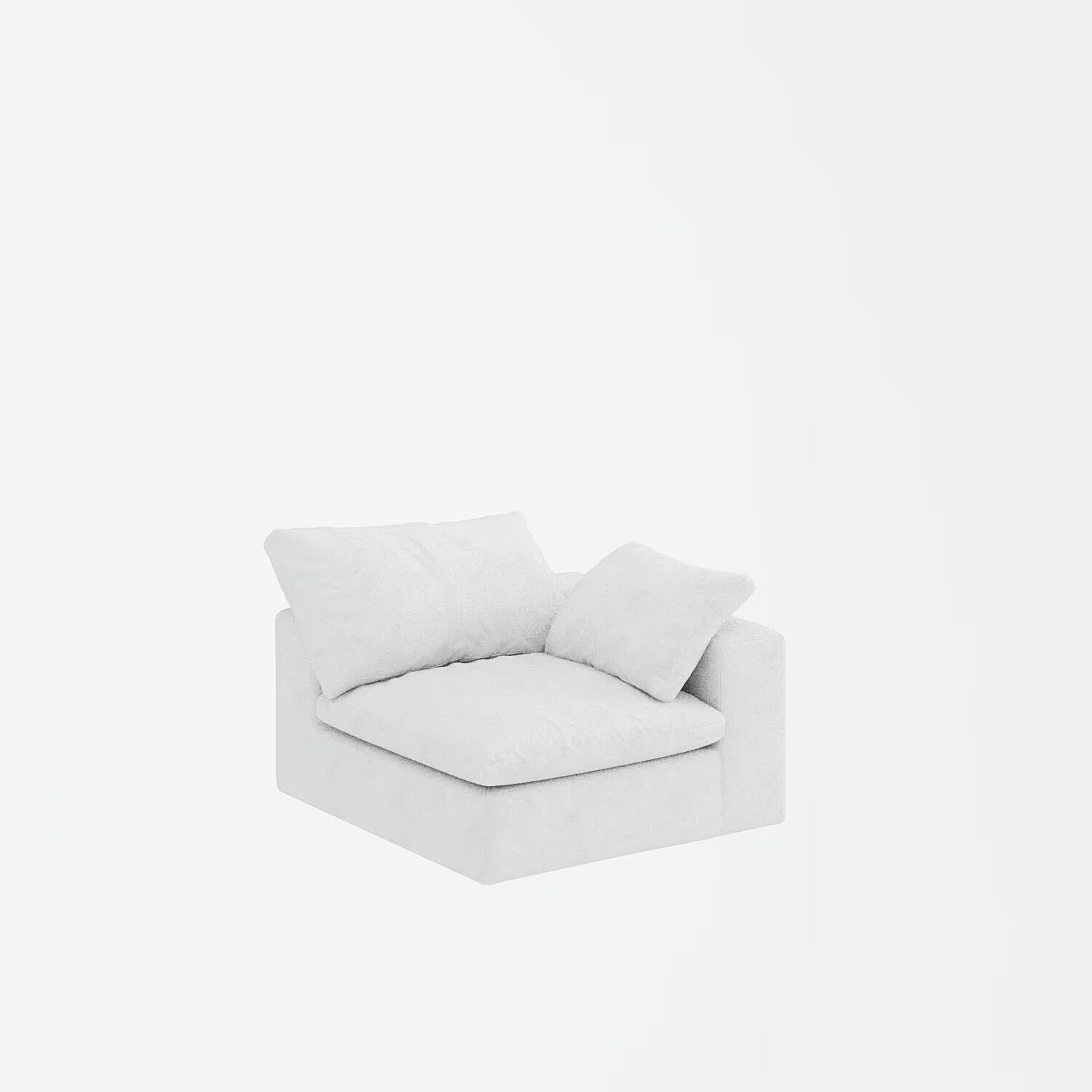 Cloud Modular Sectional Sofa With Thick Cushion 160", Wide 4 Seater Minimalist Sofa Couch,Convertible Couch Deep Seat Couches For Modern Living Room Sofa Sets For Office House 4Seaters White Fabric 4 Seat