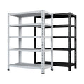 Household Storage Rack, Adjustable Display Rack, Basement Balcony Storage Rack, Carbon Steel Storage Rack, 120Cm * 50Cm * 180Cm, Five Floors White 5 White Etagere Primary Living Space Metal Contemporary Adjustable Shelves Metal