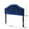 Queen&Full Sized Headboard Queen Navy Blue Velvet