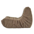 Floor Sofa Bean Bag Chair For Adults Fireside Bean Bag Lounger Memory Foam Chair For Home, Office, Apartment Or Gaming Venue Matte Brown Polyester Primary Living Space Firm Art Deco Armless Foam Polyester Blend