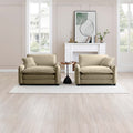Tan Corduroy,Luxurious And Sophisticated Deep Seated Sofa Set With Two Single Deep Seat Sofa Suitable For Living Room And Office Tan Corduroy 2 Seat