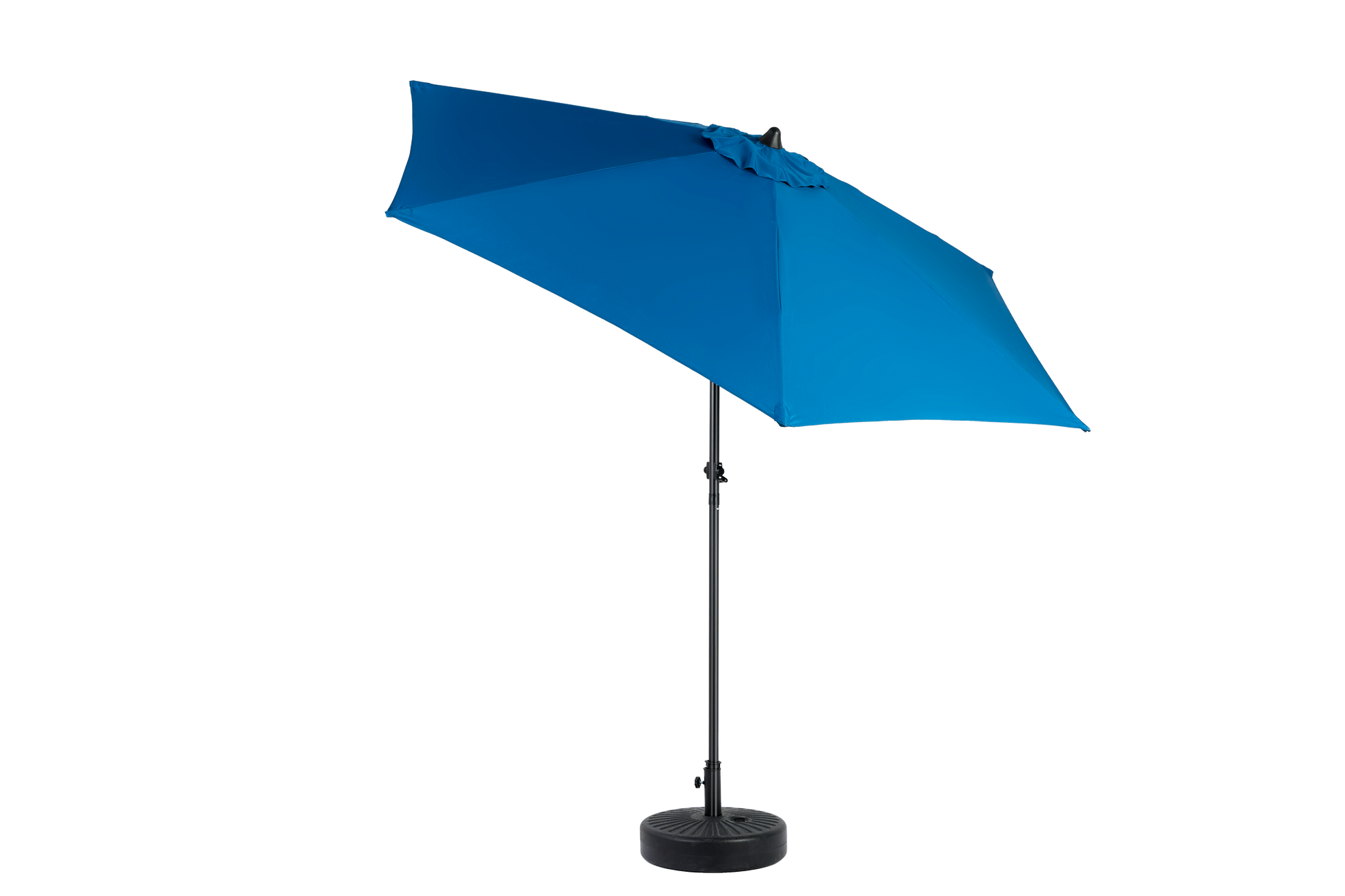 9Ft Outdoor Patio Umbrella Outdoor Table Umbrella With Push Button Tilt And Crank, Market Umbrella 6 Sturdy Ribsdeck, Backyard, Pool Base Not Included Dark Blue Dark Blue Garden & Outdoor Steel
