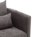 Coolmore Swivel Barrel Chair, Comfy Round Accent Sofa Chair For Living Room, 360 Degree Swivel Barrel Club Chair, Leisure Arm Chair For Nursery, Hotel, Bedroom, Office, Lounge Dark Gray Chenille Dark Gray Primary Living Space Foam Chenille