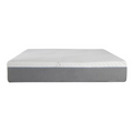 Full Size Cypress 10'' Medium Cooling Gel Memory Edge Support Pocket Spring Removable Cover Hybrid Mattress White Gray Foam Spring Full