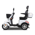 Xl3D4L Electric Mobility Recreational Travel Scooter For Adults,Mobility Scooters For Seniors, 4 Wheel Powered Mobility Scooters White Abs Pc Abs Pc