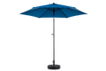 9Ft Outdoor Patio Umbrella Outdoor Table Umbrella With Push Button Tilt And Crank, Market Umbrella 6 Sturdy Ribsdeck, Backyard, Pool Base Not Included Dark Blue Dark Blue Garden & Outdoor Steel