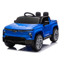 24V Kids Ride On Car W Parents Control,Licensed Chevrolet Silverado,Four Wheel Suspension,Led Lights,Bluetooth,Music,Usb,Mp3,Power Display,Speeds 2.49 3.73Mph For Kids Aged 2 5. Blue 50 99 Lbs