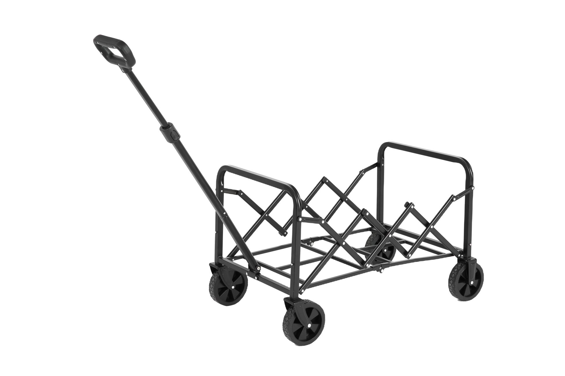 Lightweight Portable Heavy Duty Folding Beach Wagons With Wheels Outdoor Utility Carts For Grocery, Camping, Shopping, Sports, Garden With Large Capacity Army Green Army Green Steel