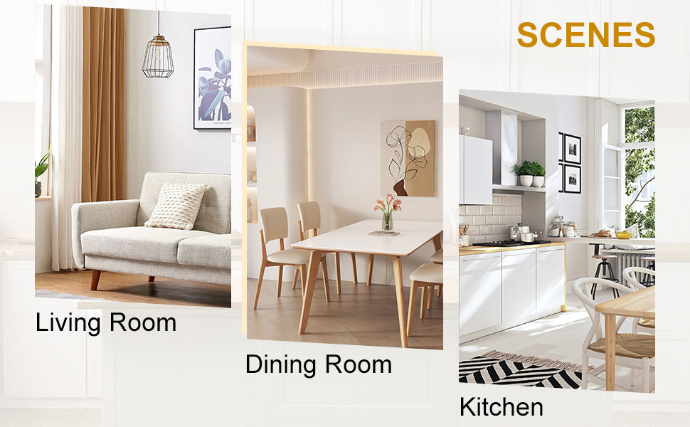 Modern Minimalist Rectangular Dining Table, 0.4 "Thick, Imitation Marble Patterned Glass Tabletop, Gold Mdf Legs. "71" * 35.4" *30" Gold Mdf Glass