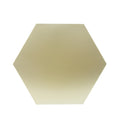 Hexagon Side Table Gold Metal