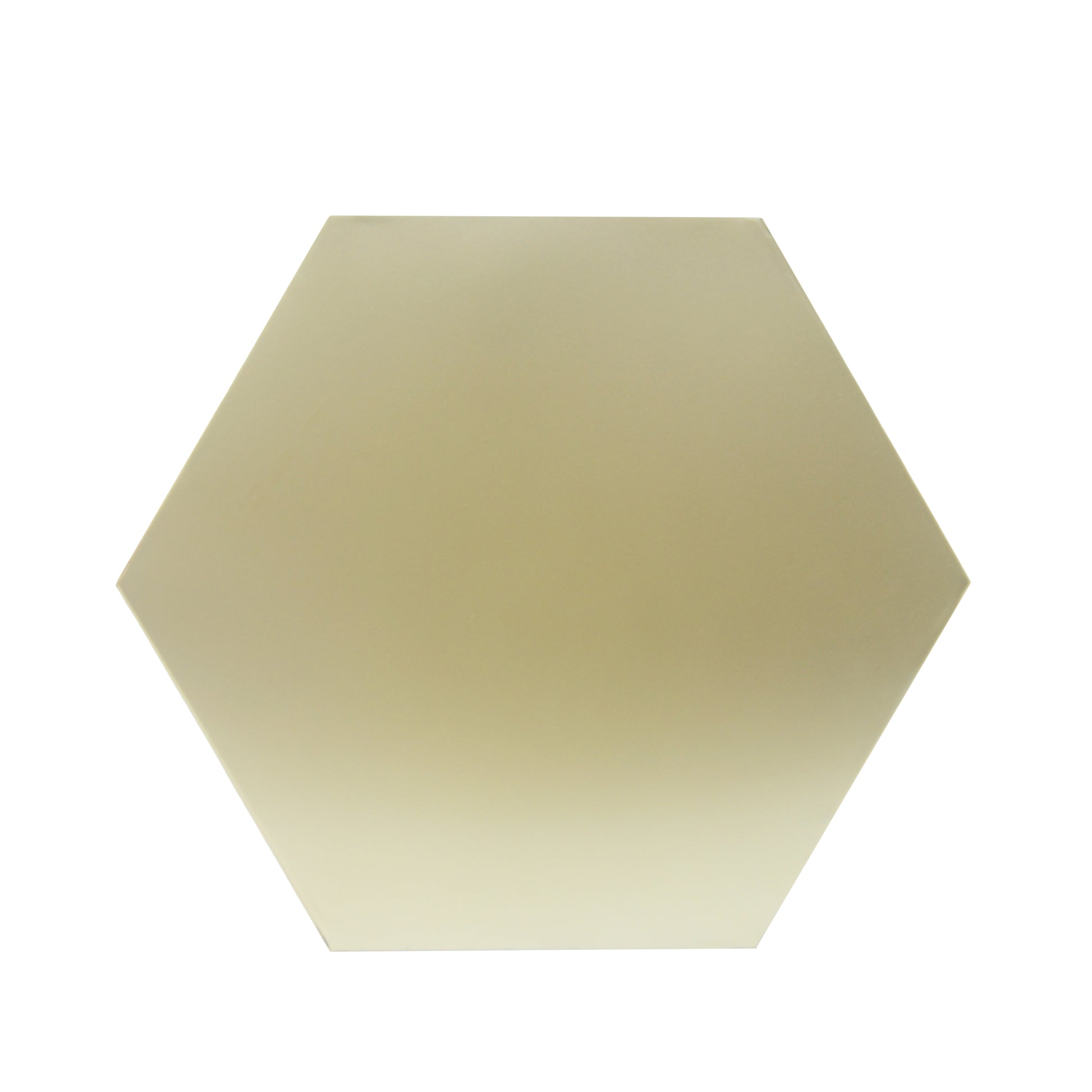 Hexagon Side Table Gold Metal