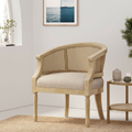 Accent Chair Rubber Wood Beige Natural Beige Natural Nature Classic Rubberwood Rubber Wood