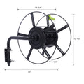 Swivel Hose Reel Wall Mount 180 Degree Pivot Hose Hanger Great For Garden Storage Hose Holder Wall Mount For Garden Hose Heavy Duty Steel Hose Hanger For Hose Reels Black Steel