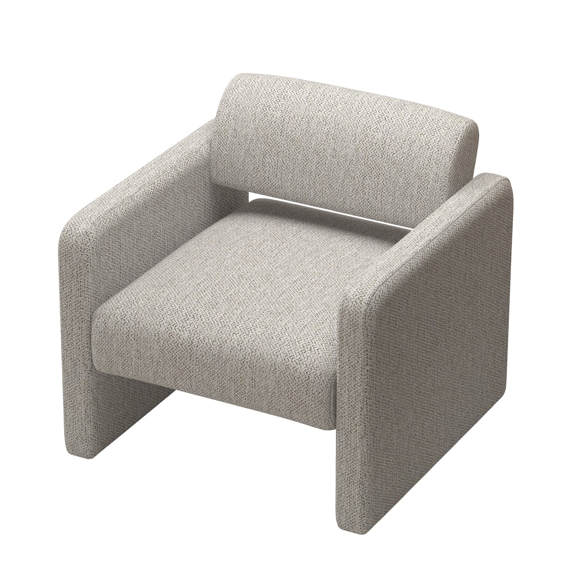 Beige Stripe Single Sofa Chair, Upholstered Comfortable Chair With Armrests, For Dining Room Bedroom Living Room Reception Beige Stripe 30.9"*30.51"*30.11" Beige Foam