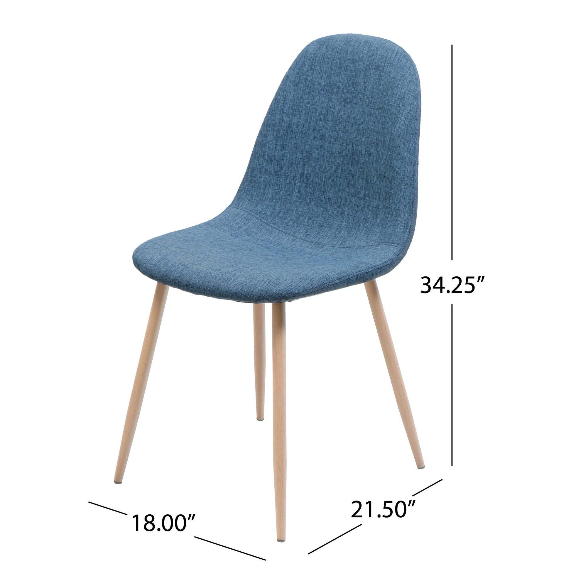 Dining Chair Blue Fabric