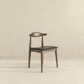 Destiny Black Pu Dining Chairs Set Of 2 Black,Dark Brown Brown Pu Leather,Solid Wood