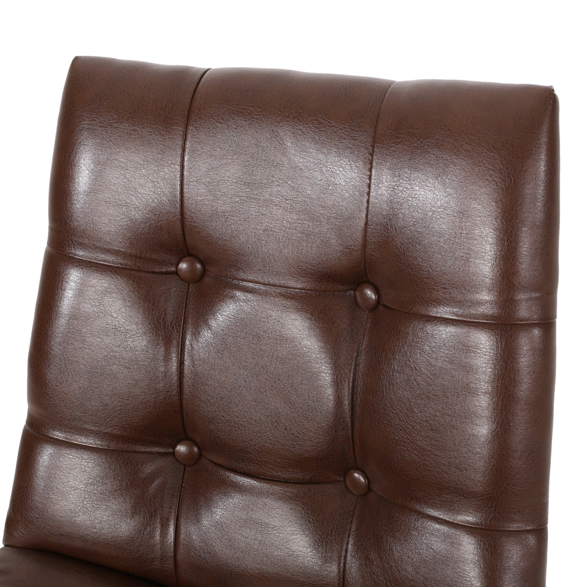 Bar Stool Dark Brown Pu