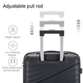 Hardside Luggage Sets 3 Pieces, Expandable Luggages Spinner Suitcase With Tsa Lock Lightweight Carry On Luggage 20Inch 24Inch 28Inch Black Abs