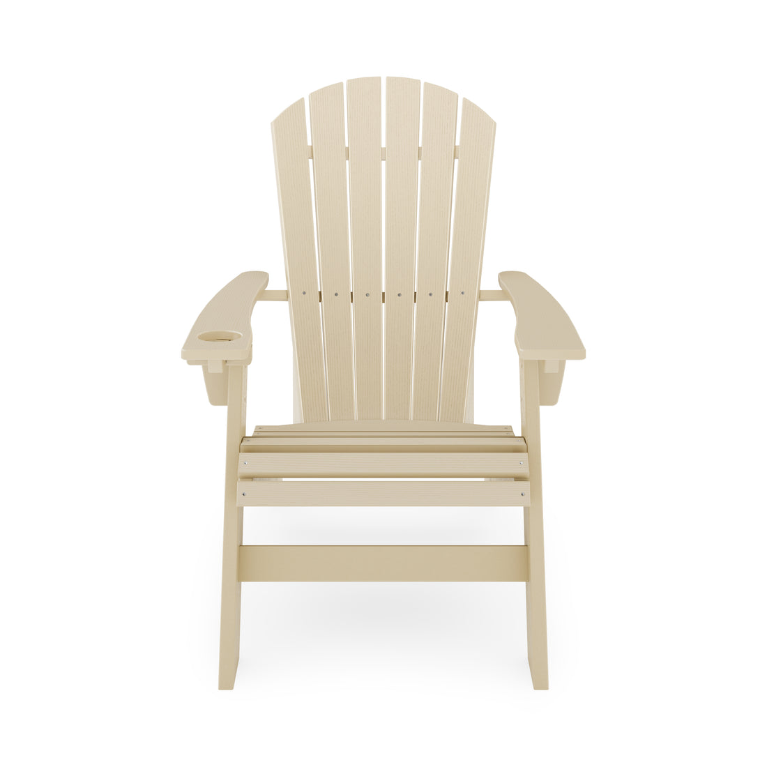 Adirondack Chair Sturdy Hdpe Poly Lumber For Poolside, Patio, And Garden Relaxation No Adirondack Beige Weather Resistant Frame Garden & Outdoor American Traditional Hdpe Hdpe