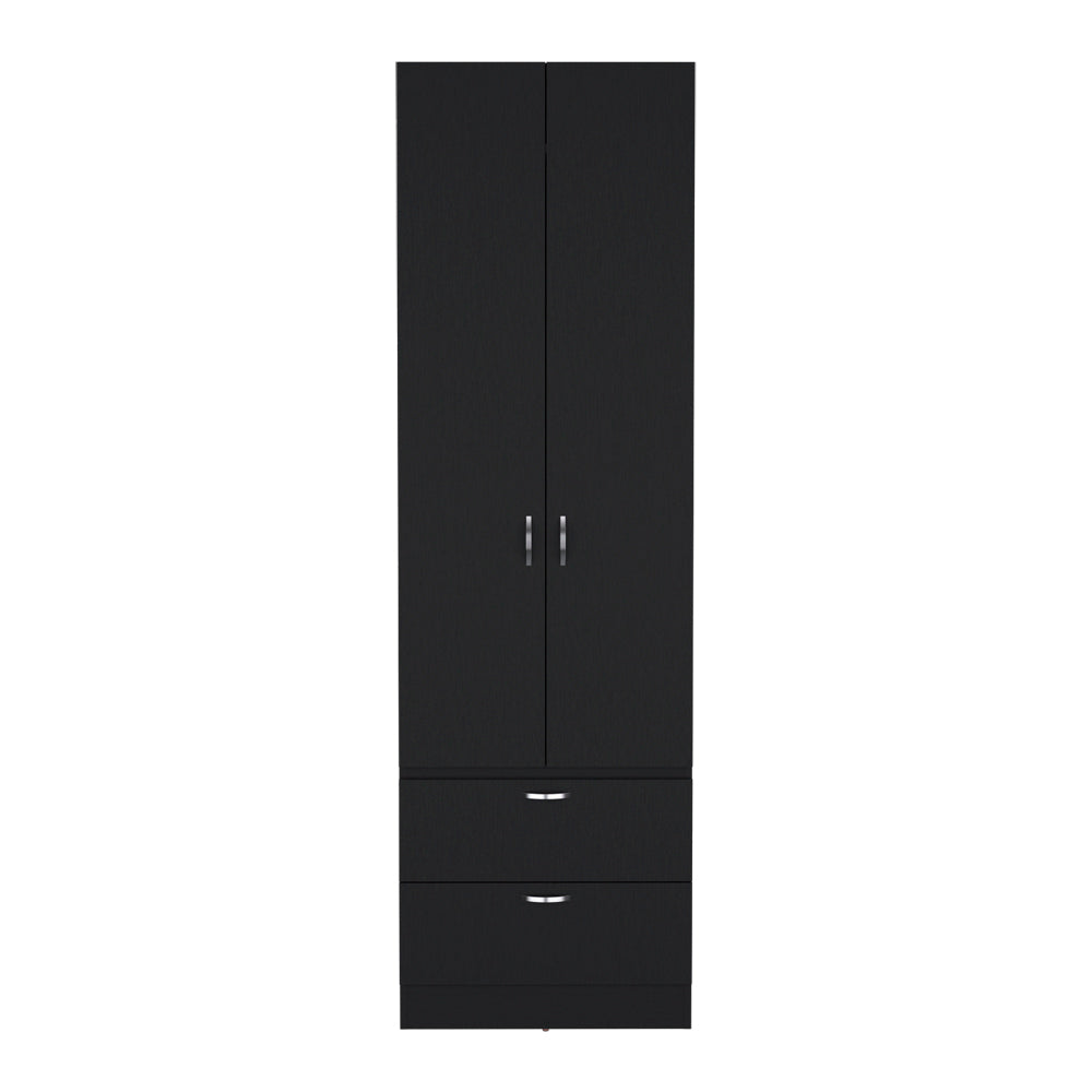 Armoire Marlton, Bedroom, Black Black Particle Board Engineered Wood